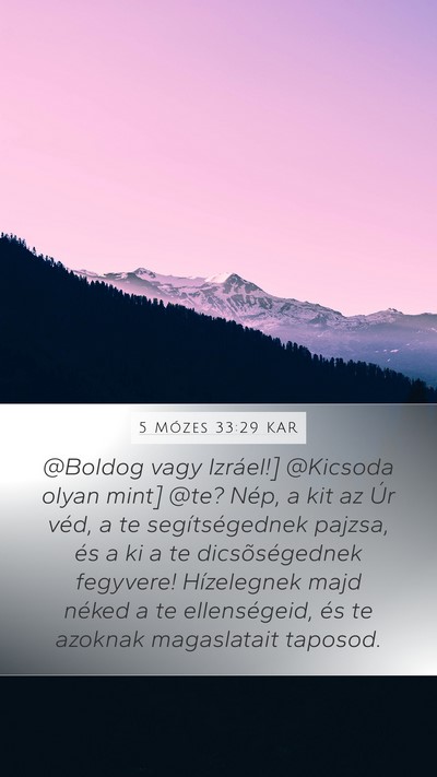 5 Mózes 33:29 KAR Bible Verse Image