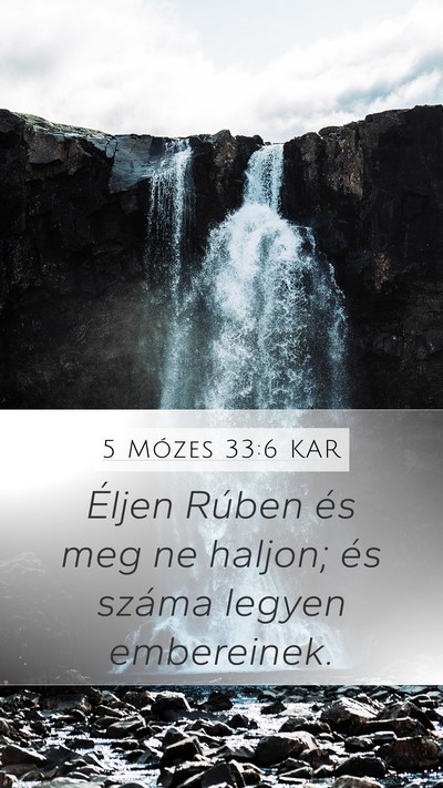 5 Mózes 33:6 KAR Bible Verse Image