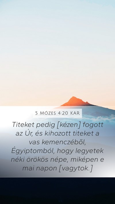 5 Mózes 4:20 KAR Bible Verse Image