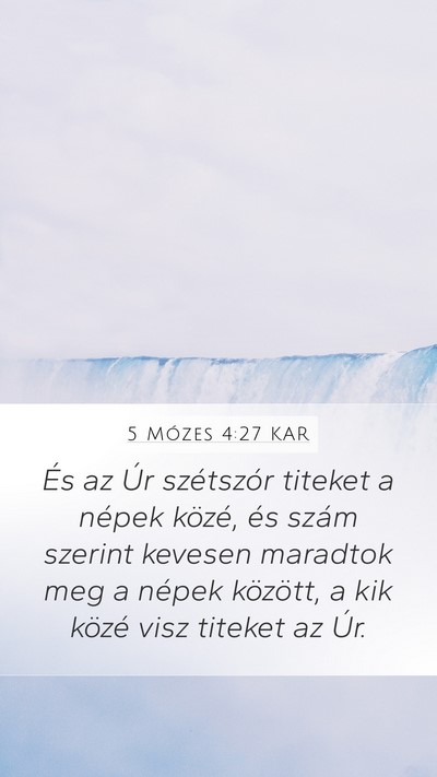 5 Mózes 4:27 KAR Bible Verse Image