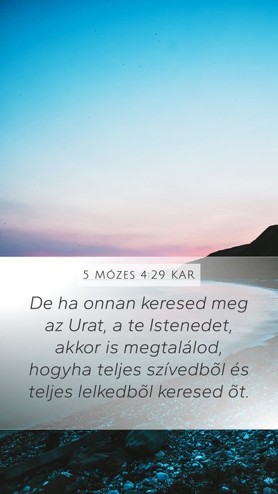 5 Mózes 4:29 KAR Bible Verse Image