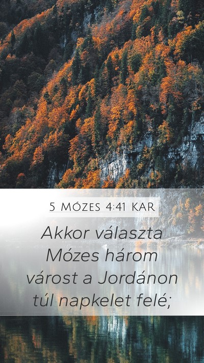 5 Mózes 4:41 KAR Bible Verse Image