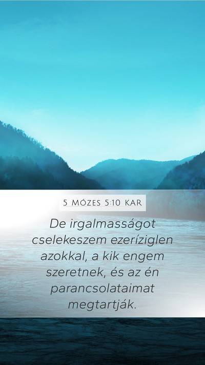 5 Mózes 5:10 KAR Bible Verse Image