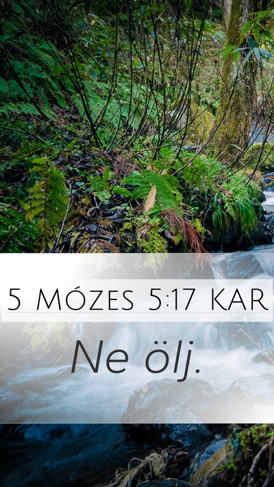 5 Mózes 5:17 KAR Bible Verse Image