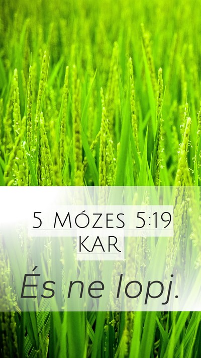 5 Mózes 5:19 KAR Bible Verse Image
