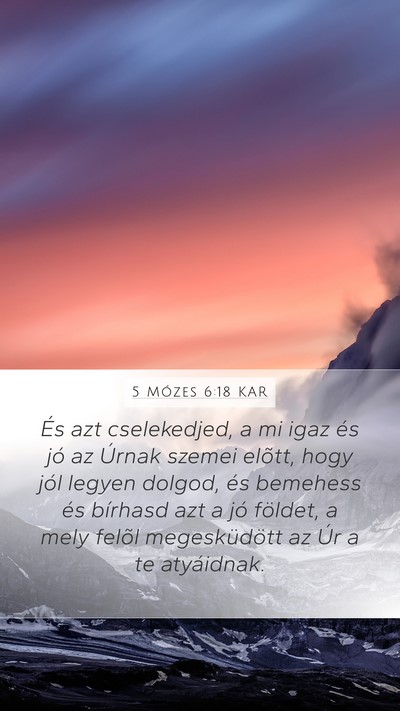 5 Mózes 6:18 KAR Bible Verse Image