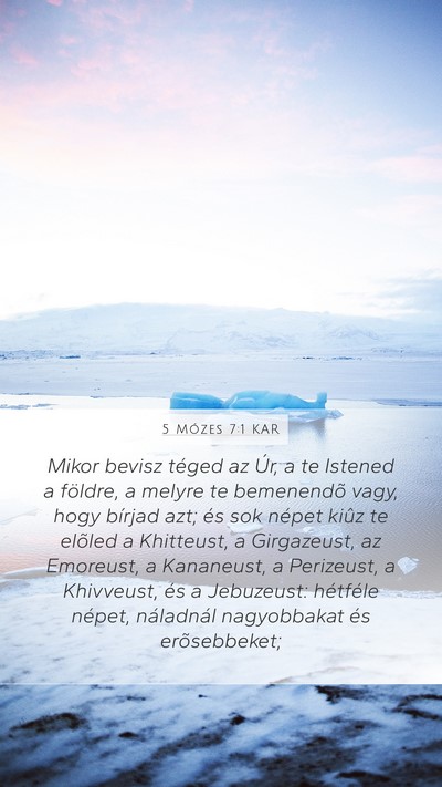 5 Mózes 7:1 KAR Bible Verse Image