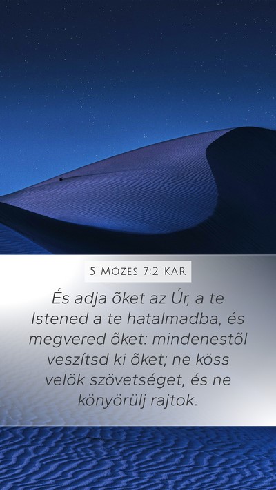 5 Mózes 7:2 KAR Bible Verse Image