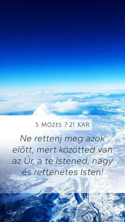 5 Mózes 7:21 KAR Bible Verse Image
