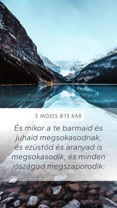 5 Mózes 8:13 KAR Bible Verse Image