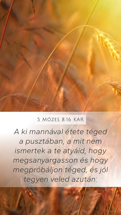5 Mózes 8:16 KAR Bible Verse Image