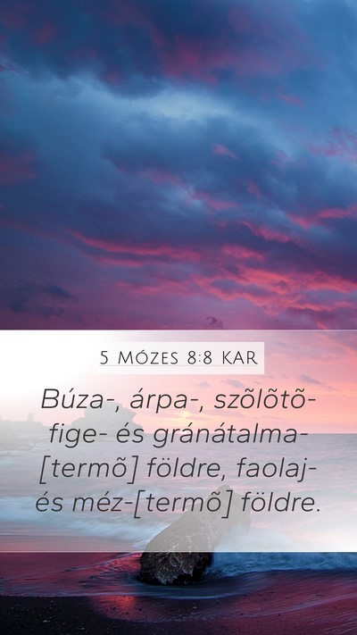 5 Mózes 8:8 KAR Bible Verse Image