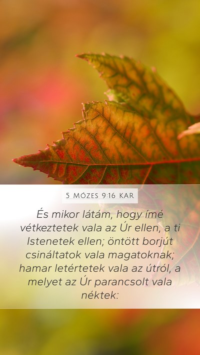 5 Mózes 9:16 KAR Bible Verse Image