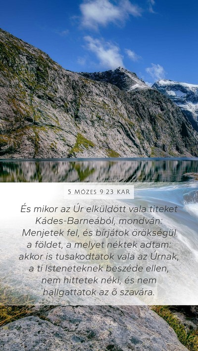 5 Mózes 9:23 KAR Bible Verse Image