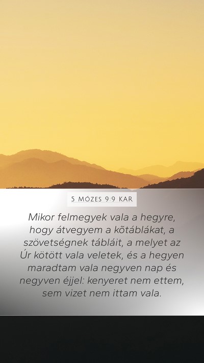 5 Mózes 9:9 KAR Bible Verse Image