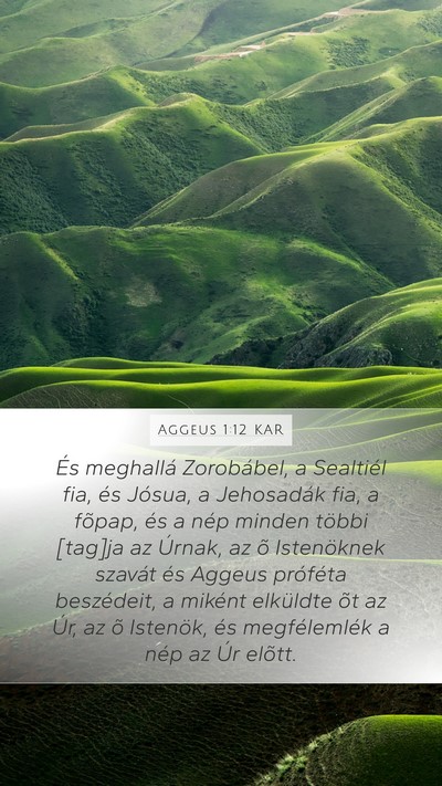 Aggeus 1:12 KAR Bible Verse Image