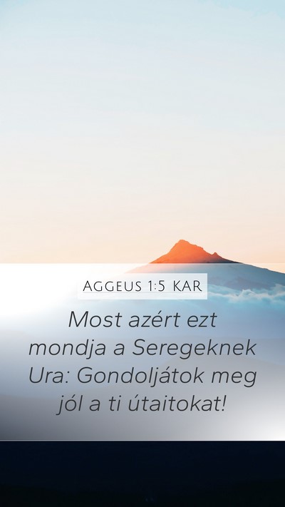 Aggeus 1:5 KAR Bible Verse Image