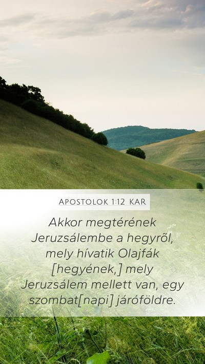 Apostolok 1:12 KAR Bible Verse Image