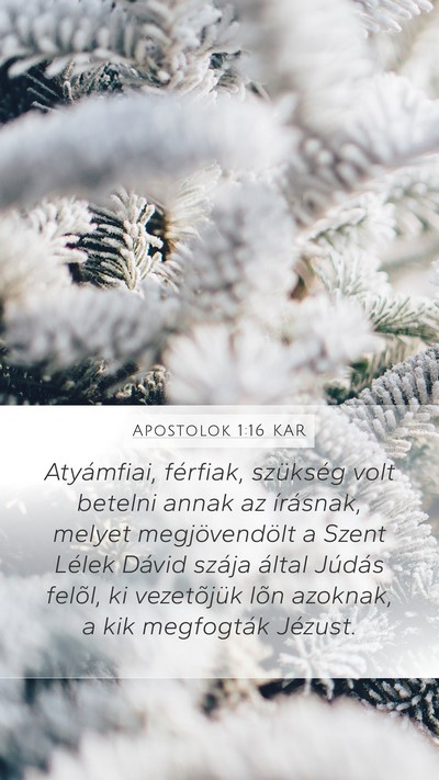 Apostolok 1:16 KAR Bible Verse Image