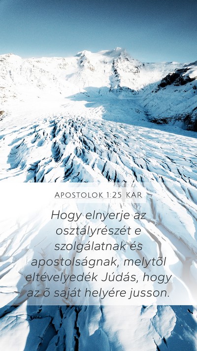 Apostolok 1:25 KAR Bible Verse Image