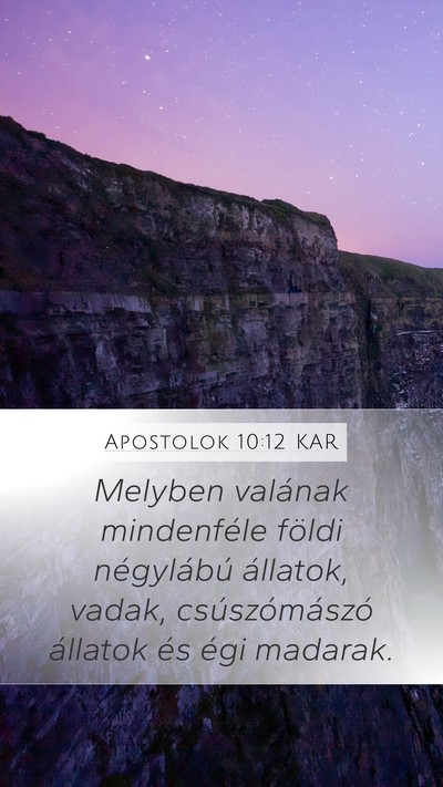 Apostolok 10:12 KAR Bible Verse Image