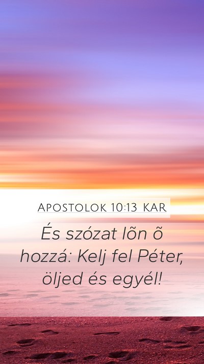 Apostolok 10:13 KAR Bible Verse Image