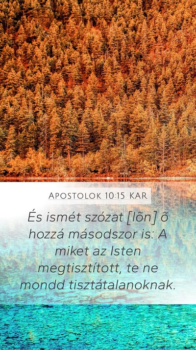 Apostolok 10:15 KAR Bible Verse Image