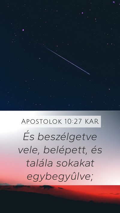 Apostolok 10:27 KAR Bible Verse Image