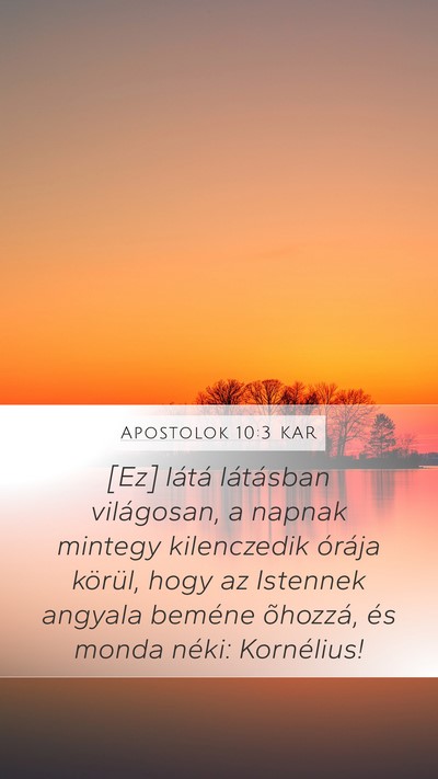 Apostolok 10:3 KAR Bible Verse Image