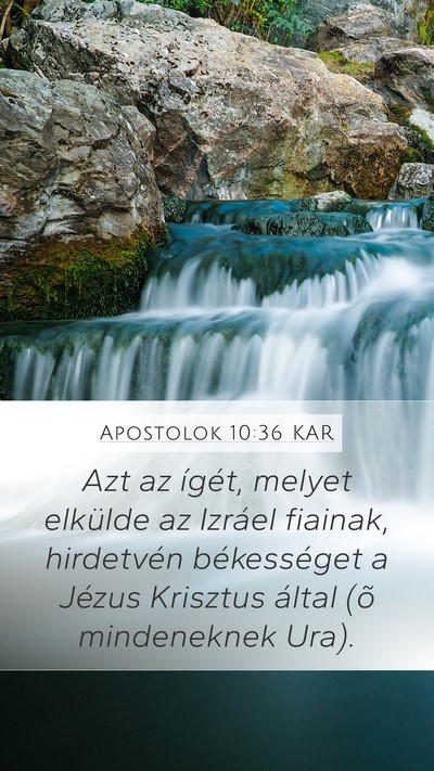 Apostolok 10:36 KAR Bible Verse Image