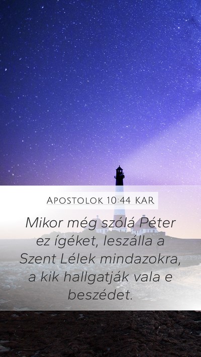 Apostolok 10:44 KAR Bible Verse Image