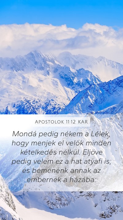 Apostolok 11:12 KAR Bible Verse Image