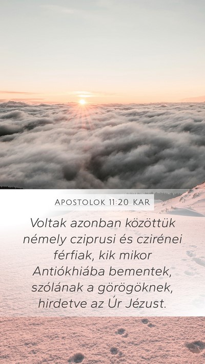 Apostolok 11:20 KAR Bible Verse Image