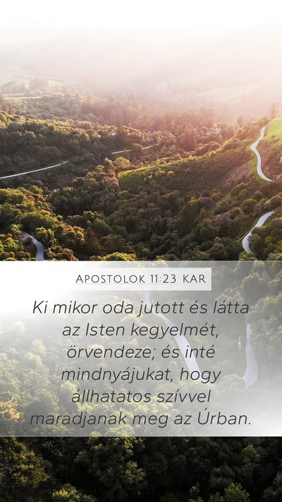 Apostolok 11:23 KAR Bible Verse Image