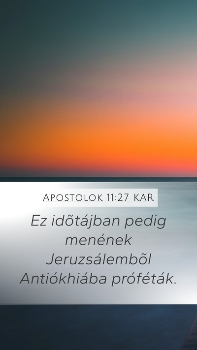 Apostolok 11:27 KAR Bible Verse Image
