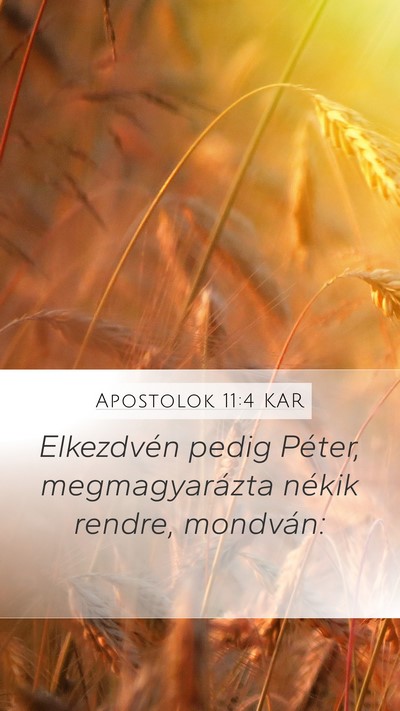 Apostolok 11:4 KAR Bible Verse Image