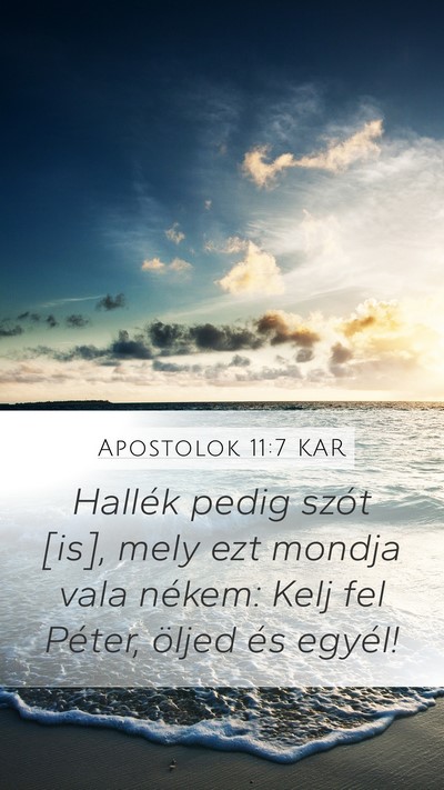 Apostolok 11:7 KAR Bible Verse Image