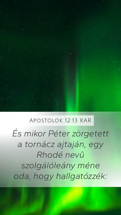 Apostolok 12:13 KAR Bible Verse Image