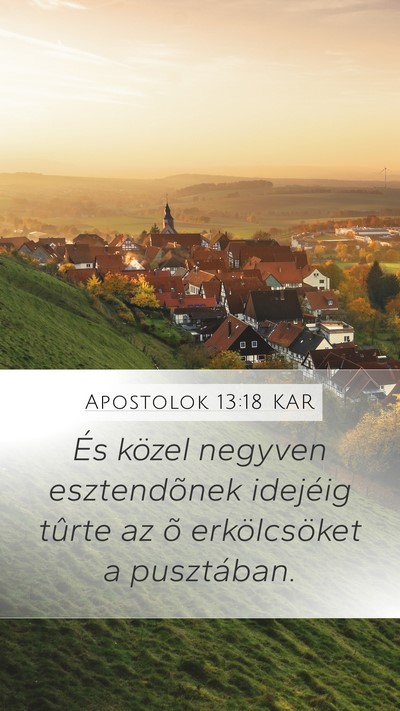 Apostolok 13:18 KAR Bible Verse Image