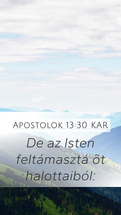 Apostolok 13:30 KAR Bible Verse Image