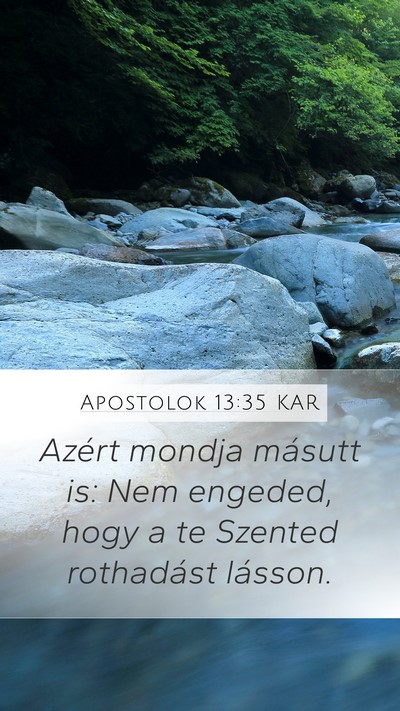 Apostolok 13:35 KAR Bible Verse Image