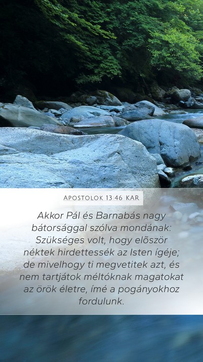 Apostolok 13:46 KAR Bible Verse Image