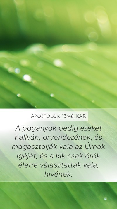 Apostolok 13:48 KAR Bible Verse Image