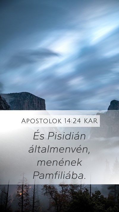 Apostolok 14:24 KAR Bible Verse Image