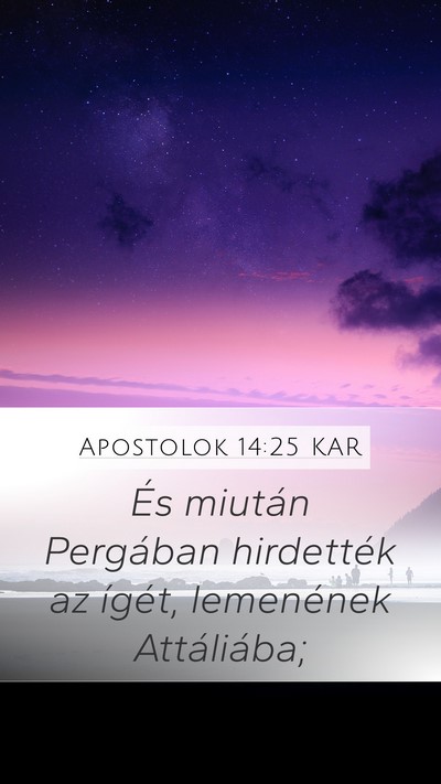 Apostolok 14:25 KAR Bible Verse Image