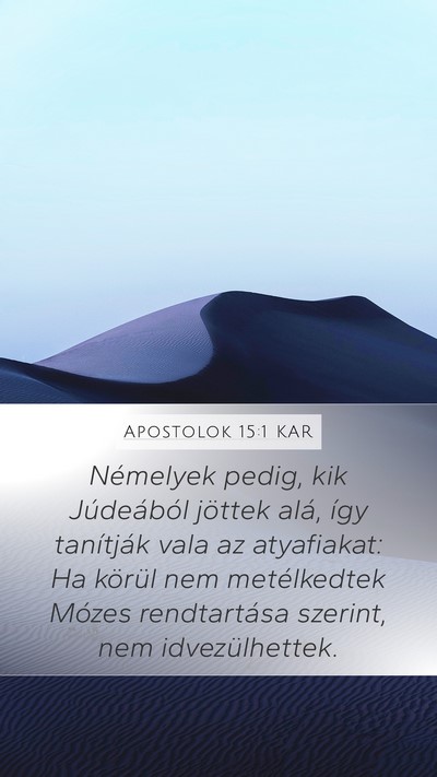Apostolok 15:1 KAR Bible Verse Image