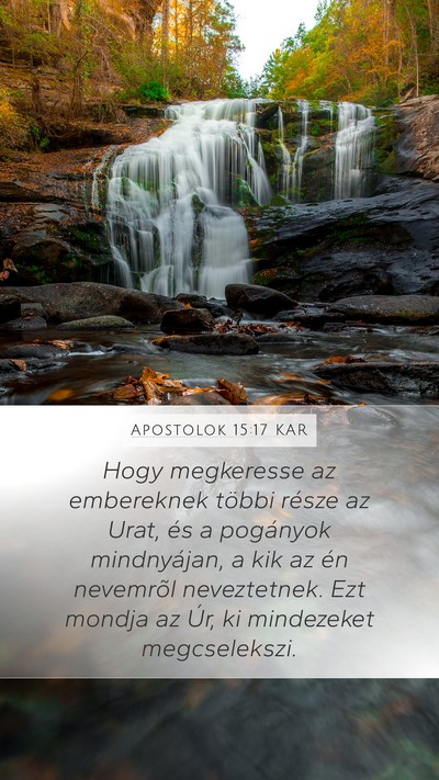 Apostolok 15:17 KAR Bible Verse Image