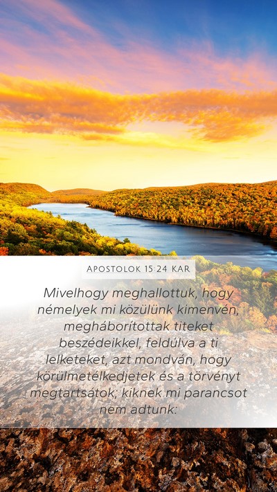 Apostolok 15:24 KAR Bible Verse Image