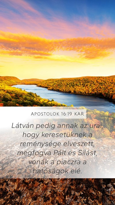 Apostolok 16:19 KAR Bible Verse Image