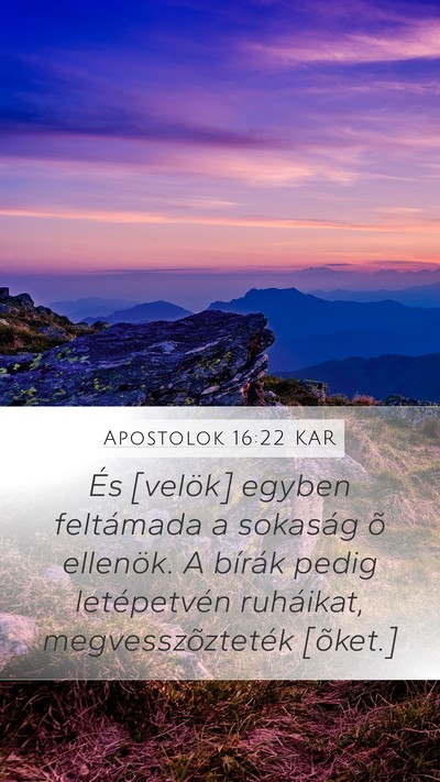 Apostolok 16:22 KAR Bible Verse Image
